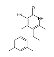 4-(3,5-Dimethyl-benzyl)-5-ethyl-6-methyl-3-methylamino-1H-pyridin-2-one Structure