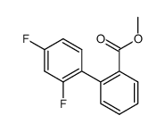 Methyl 2',4'-difluorobiphenyl-2-carboxylate结构式