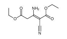 diethyl 3-amino-2-cyanopent-2-enedioate Structure