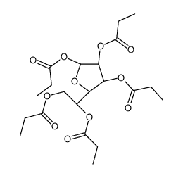 .beta.-D-Glucofuranose, pentapropanoate结构式