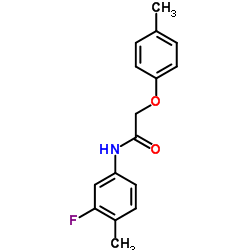 N-(3-Fluoro-4-methylphenyl)-2-(4-methylphenoxy)acetamide Structure