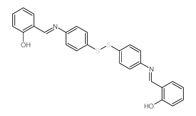 6-[[[4-[4-[(6-oxo-1-cyclohexa-2,4-dienylidene)methylamino]phenyl]disulfanylphenyl]amino]methylidene]cyclohexa-2,4-dien-1-one Structure