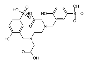 2-[2-[carboxymethyl-[(2-hydroxy-5-sulfophenyl)methyl]amino]ethyl-[(2-hydroxy-5-sulfophenyl)methyl]amino]acetic acid结构式