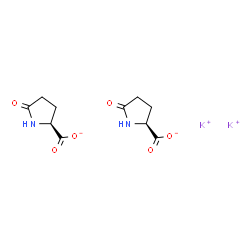 potassium bis(5-oxo-L-prolinate)结构式