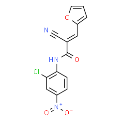 (E)-N-(2-chloro-4-nitrophenyl)-2-cyano-3-(furan-2-yl)acrylamide Structure