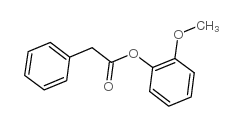 苯乙酸-2-甲氧基苯酯结构式