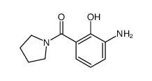 (3-amino-2-hydroxyphenyl)-pyrrolidin-1-ylmethanone结构式