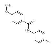 N-(4-氟苯基)-4-甲氧基苯甲酰胺结构式