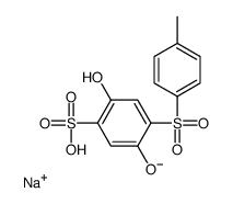 sodium,2,5-dihydroxy-4-(4-methylphenyl)sulfonylbenzenesulfonate结构式