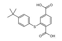 2-(4-tert-butylphenyl)sulfanylterephthalic acid Structure