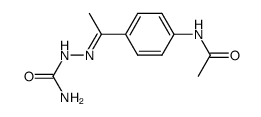 p-Acetamidoacetophenone semicarbazone结构式