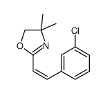 2-[(E)-2-(3-chlorophenyl)ethenyl]-4,4-dimethyl-5H-1,3-oxazole Structure