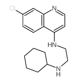 N-(7-chloroquinolin-4-yl)-N-cyclohexyl-ethane-1,2-diamine结构式