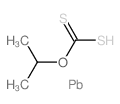 Xanthic acid, isopropyl-, lead(II) salt Structure