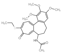 N-(10-ethylsulfanyl-1,2,3-trimethoxy-9-oxo-6,7-dihydro-5H-benzo[a]heptalen-7-yl)acetamide Structure