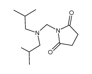 N-(succinimidomethyl)diisobutylamine Structure