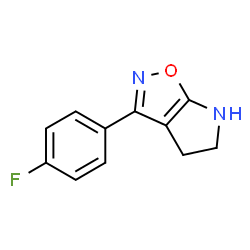 4H-Pyrrolo[3,2-d]isoxazole,3-(4-fluorophenyl)-5,6-dihydro-(9CI)结构式