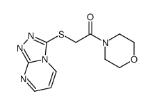 Morpholine, 4-[(1,2,4-triazolo[4,3-a]pyrimidin-3-ylthio)acetyl]- (9CI) structure