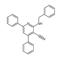 2-benzylamino-4,6-diphenyl-nicotinonitrile Structure