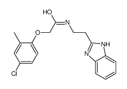 N-[2-(1H-benzimidazol-2-yl)ethyl]-2-(4-chloro-2-methylphenoxy)acetamide Structure