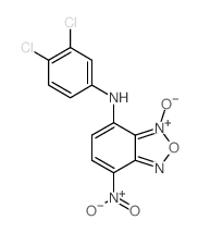 2,1,3-Benzoxadiazol-4-amine,N-(3,4-dichlorophenyl)-7-nitro-, 3-oxide structure