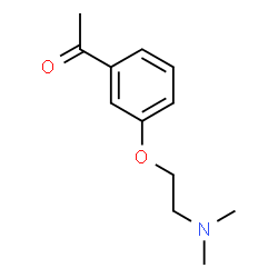 1-{3-[2-(Dimethylamino)ethoxy]phenyl}ethanone结构式