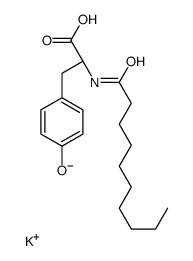 potassium,(2S)-2-(decanoylamino)-3-(4-hydroxyphenyl)propanoate结构式