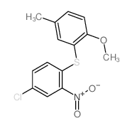 Anisole,2-[(4-chloro-2-nitrophenyl)thio]-4-methyl- (8CI)结构式