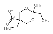 1,3-Dioxane,2,5-diethyl-2-methyl-5-nitro- Structure