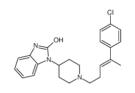 3-[1-[(Z)-4-(4-chlorophenyl)pent-3-enyl]piperidin-4-yl]-1H-benzimidazol-2-one Structure