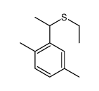 2-(1-ethylsulfanylethyl)-1,4-dimethylbenzene结构式