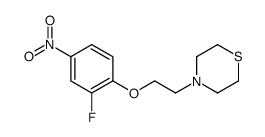 4-[2-(2-fluoro-4-nitrophenoxy)ethyl]thiomorpholine Structure