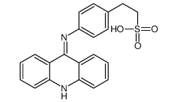 2-[4-(acridin-9-ylamino)phenyl]ethanesulfonic acid Structure