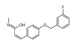 3-[4-[(3-fluorophenyl)methoxy]phenyl]-N-methylprop-2-enamide Structure