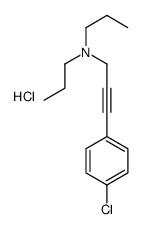 3-(4-chlorophenyl)-N,N-dipropylprop-2-yn-1-amine,hydrochloride结构式