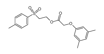 (3,5-dimethylphenoxy)acetic acid 2-(p-toluenesulfonyl)ethyl ester Structure