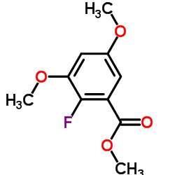 2-氟-3,5-二甲氧基苯甲酸甲酯结构式