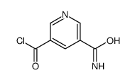 3-Pyridinecarbonyl chloride, 5-(aminocarbonyl)- (9CI) Structure