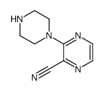 3-(1-Piperazinyl)-2-pyrazinecarbonitrile Structure