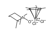 dichloro(η5-pentamethylcyclopentadienyl)(2,2,6,6-tetramethylpiperidine-N-oxyl)titanium Structure