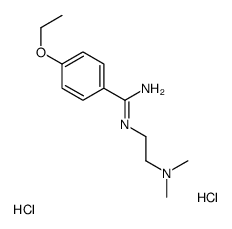 2-[amino-(4-ethoxyphenyl)methylidene]azaniumylethyl-dimethylazanium,dichloride Structure