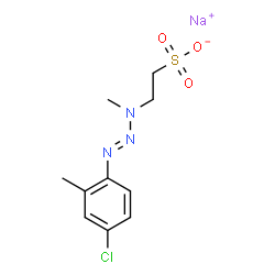 sodium 2-[3-(4-chloro-2-methylphenyl)-1-methyltriazen-2-yl]ethanesulphonate Structure