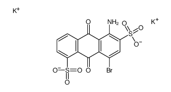 5-Amino-8-bromo-9,10-dihydro-9,10-dioxo-1,6-anthracenedisulfonic acid dipotassium salt structure