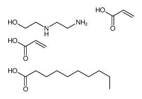 Decanoic acid, reaction products with 2-[(2-aminoethyl)amino]ethanol, acrylic acid alkylated (1:2) Structure