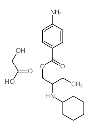 2-(cyclohexylamino)butyl 4-aminobenzoate; 2-hydroxyacetic acid picture