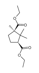 diethyl (1R,3S)-1,2,2-trimethylcyclopentane-1,3-dicarboxylate Structure