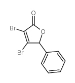 3,4-DIBROMO-5-PHENYL-2(5H)-FURANONE Structure