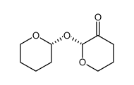 [α-tetrahydropyrannyloxy]-2 tetrahydropyrone-3 (S*,S*)结构式