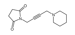 1-(4-piperidin-1-ylbut-2-ynyl)pyrrolidine-2,5-dione Structure