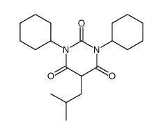 1,3-Dicyclohexyl-5-isobutylbarbituric acid Structure